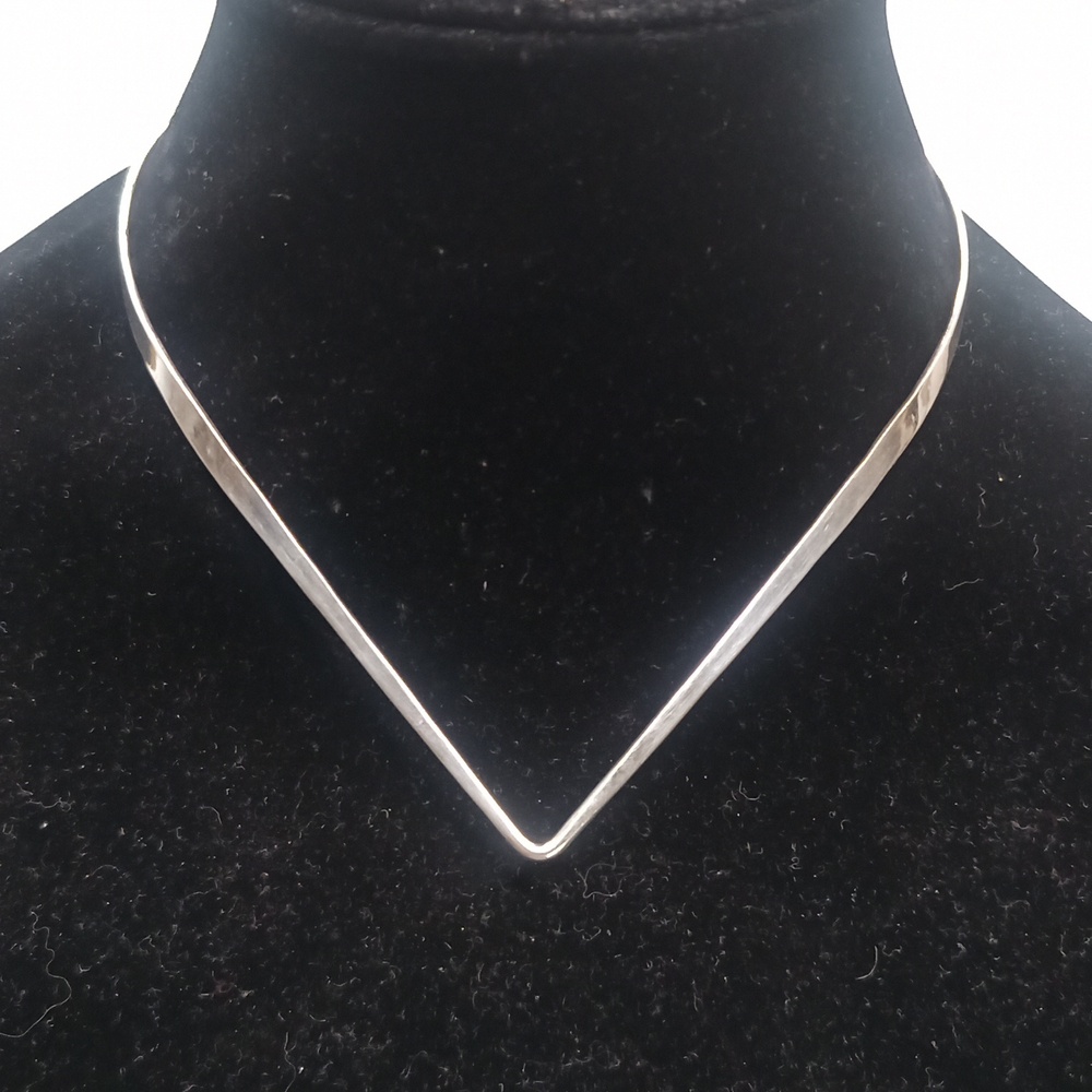 Mexico 925 Sterling Silver Torque Necklace Slider Color Colour